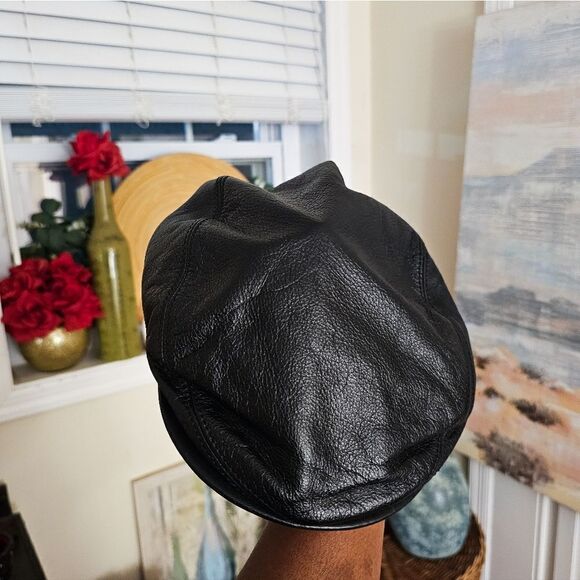 VTG Wilson Leather Unisex Cabbie Style News Boy Hat. main image 11